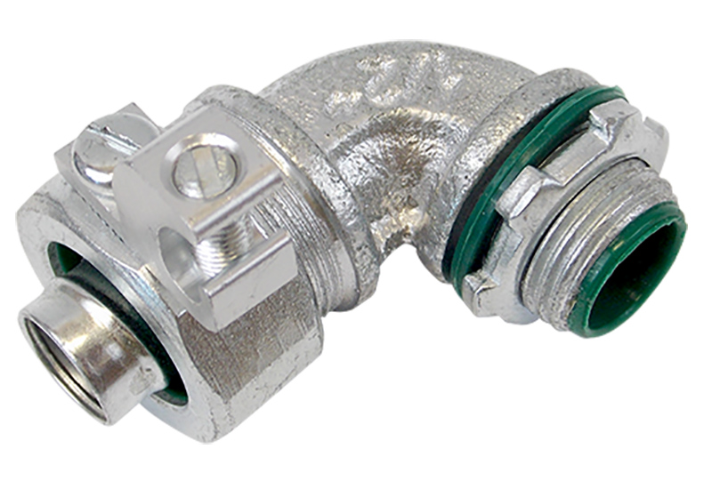 Malleable Liquidtight Screw On 90° Connectors - Aluminum Lug