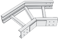Fiberglass Cable Tray Horizontal Elbows 45° [4F]