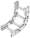 Fiberglass Cable Tray 0° thru 90° Vertical Adjustable Bends [VAB]
