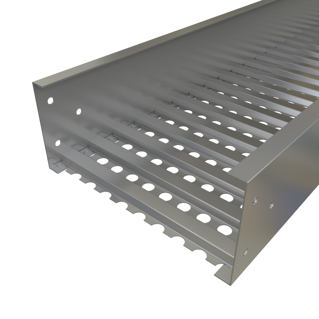 Mill-Galvanized Trof Cable Tray - Solid or Ventilated