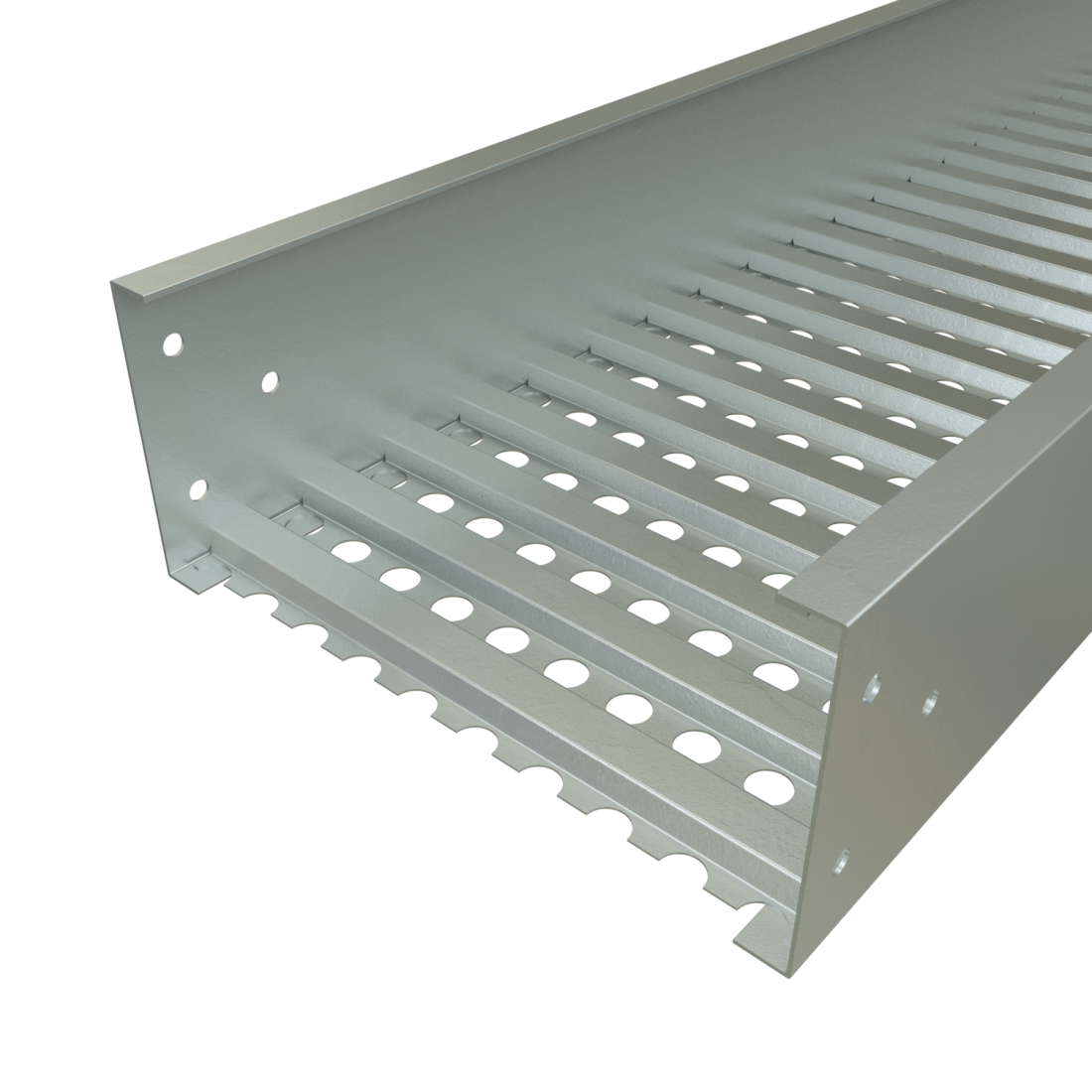 Hot-Dipped Galvanized Trof Cable Tray - Solid or Ventilated