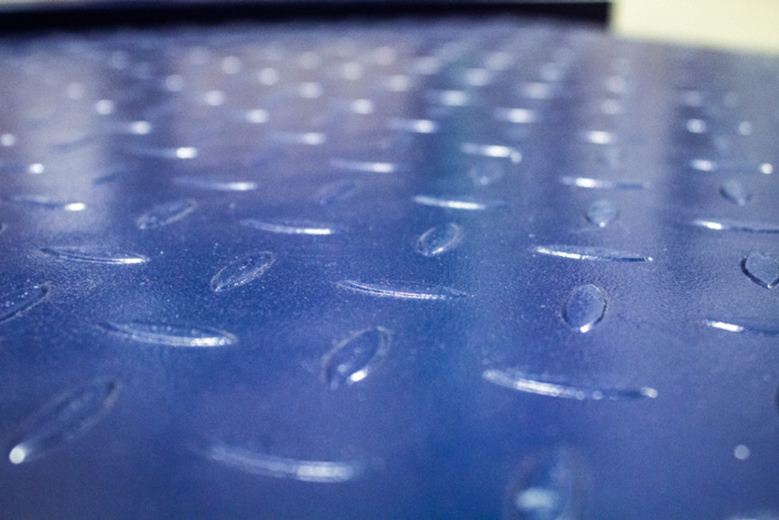 Tough, diamond plate surface for added grip