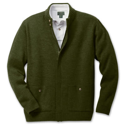 Filson SM Moss Green Lightweight Zip Cardigan 11009-MS