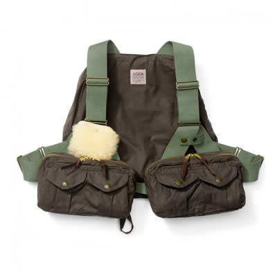 Filson Foul Weather Fly Fishing Vest Otter Green Reg 16002