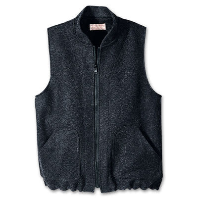 Filson SM Charcoal Mackinaw Wool Vest Liner FIL-10033-CH