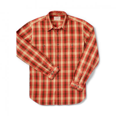 Filson Wildwood Shirt Brick Dune LG 10684