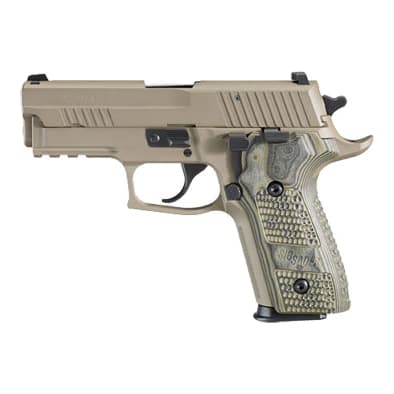 SCORPION, Elite, Flat Dark Earth Finish, Beavertail, SRT, SLITE, Hogue Extreme G10 Grips E29R-9-SCPN