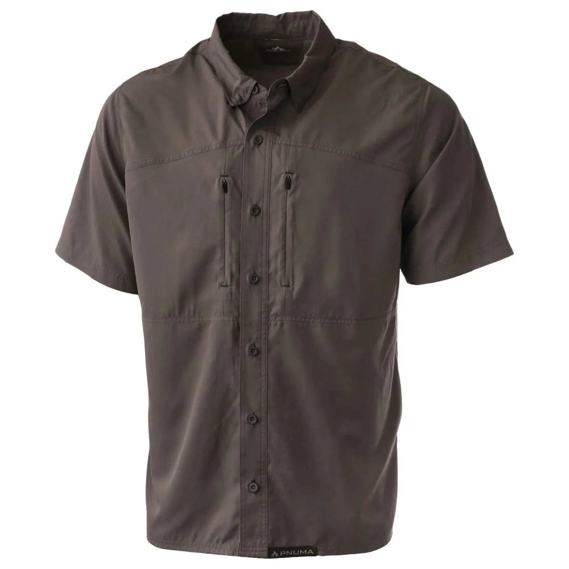 Pnuma Outdoors Short Sleeve Shooting Shirt, Graphite Gray Color 3XL PSSSSPXXX