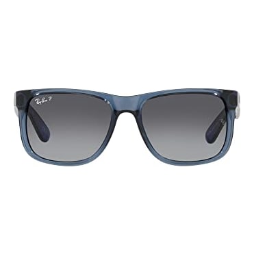 Ray-Ban Justin Transparent Blue Grey Gradient Polar 0RB4165-6596T355
