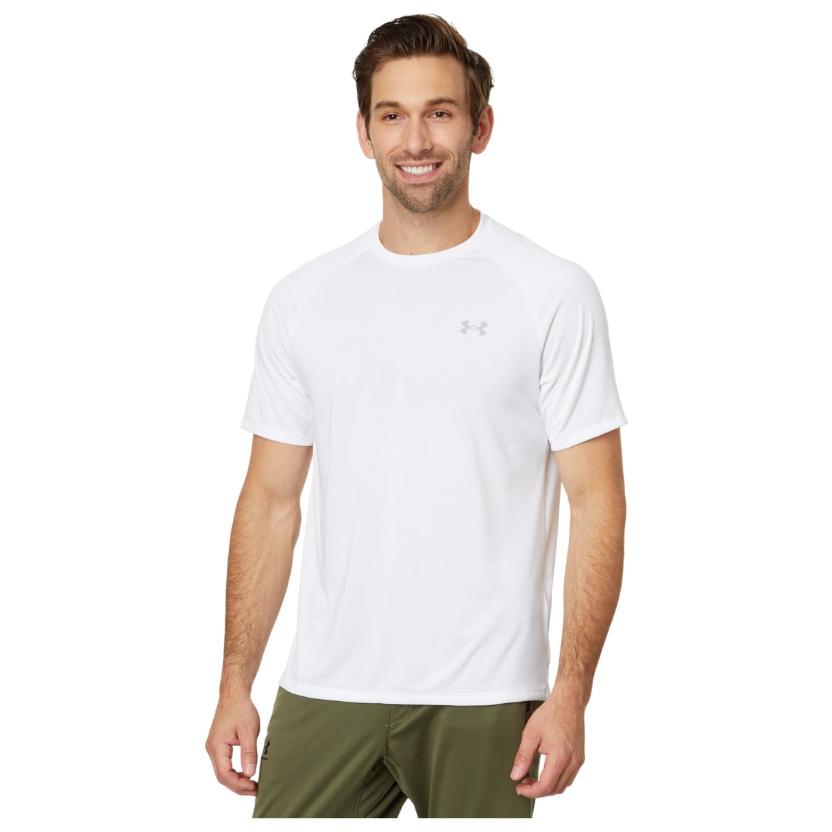 Under Armour Men's Tech 2.0 Shortsleeve White/Overcast Gray Shirt 1326413-10000 - Main Image