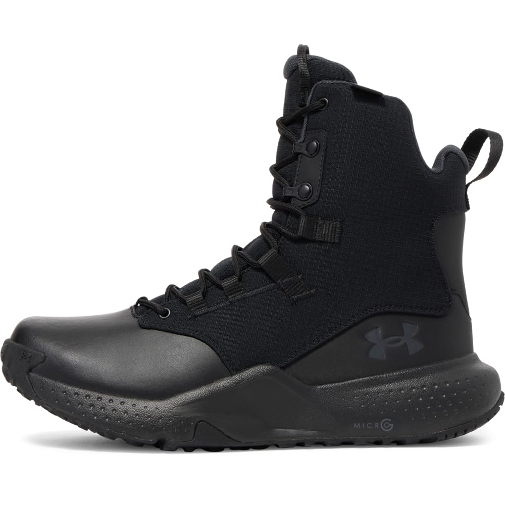 Under Armour Men's Micro G Stellar Zip Waterproof Military/Tactical Boots Black/Anthracite 3028314-00100 - Main Image