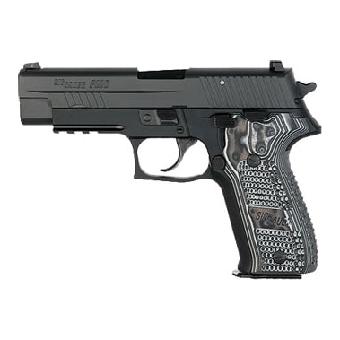 EXTREME, Black Nitron, SRT, Forward Cocking Serrations, SLITE, Hogue Extreme G-10 Grips E26R-40-XTM-BLKGRY