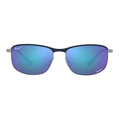 Ray-Ban Blue on Gunmetal Polar Grey Mirror Blue 0RB3671CH-92044L60