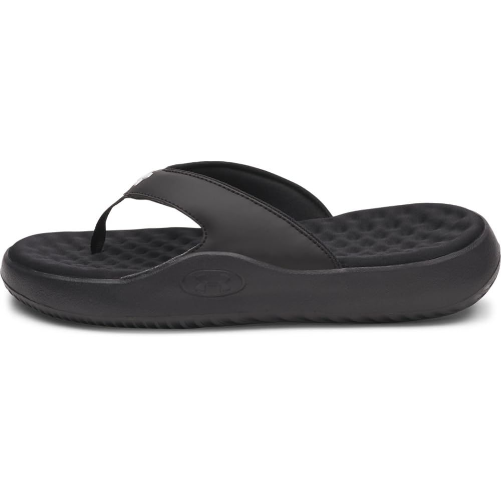 Under Armour Women's Ignite Pro 8 T Sandals Black/White 6009368-00100 - Main Image