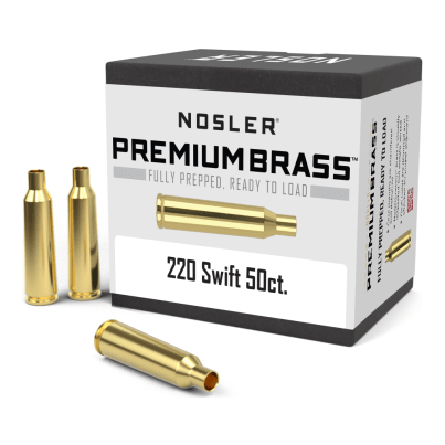 Nosler Premium Brass Box - 220 Swift (50ct) 10143