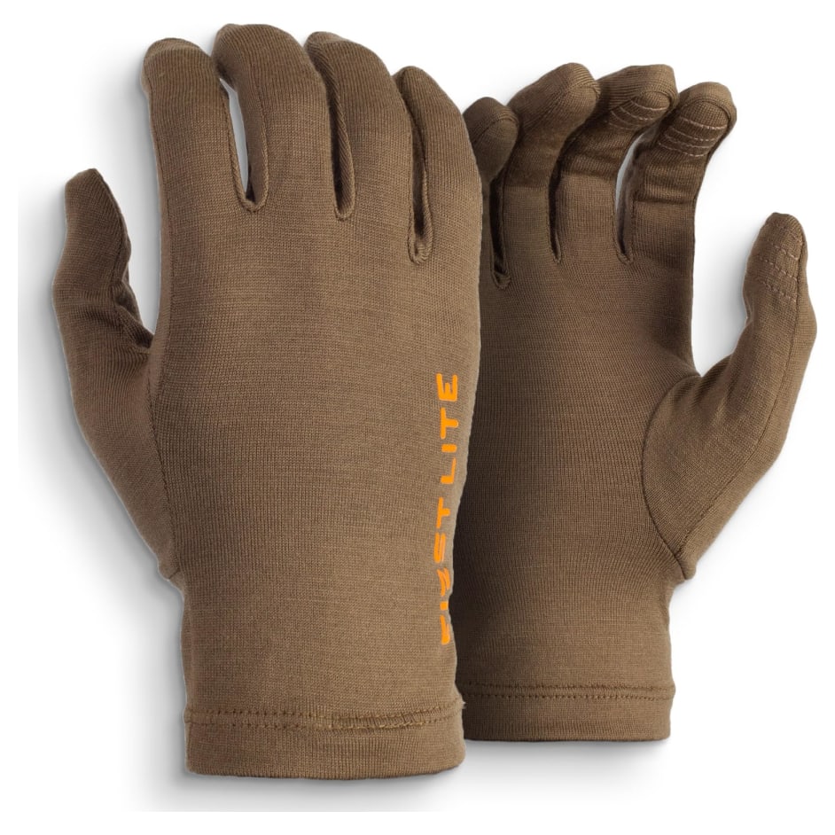 First Lite Aerowool Touch Liner Glove Dry Earth XL MATLRDEXL