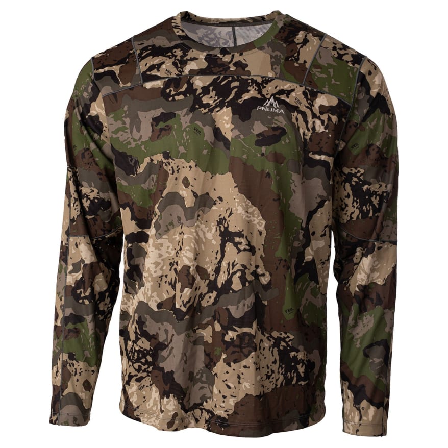 Pnuma Outdoors Renegade Long Sleeve Shirt, Caza Veil Camo S P304CS