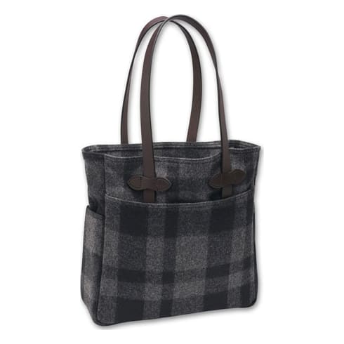 Filson Gray/Black Wool Tote Bag FIL-70101-GB