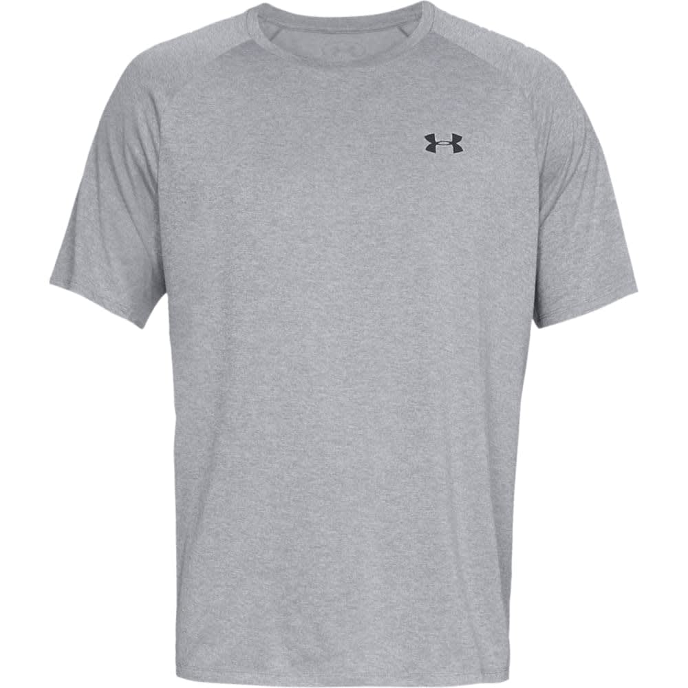Under Armour Men's Tech 2.0 Shortsleeve Steel Light Heather/Black Shirt 1326413-03600 - Main Image