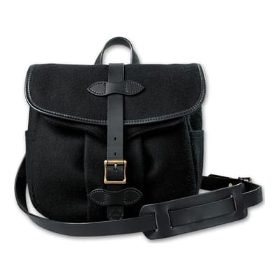 Filson SM Black Wool Field Bag FIL-70100-BL