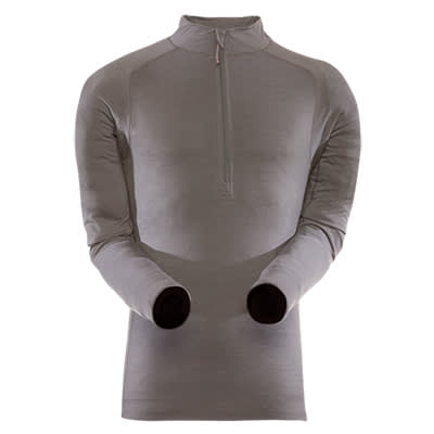 Sitka Merino Core 1 LS Zip-T Charcoal Large|10008-CH-L