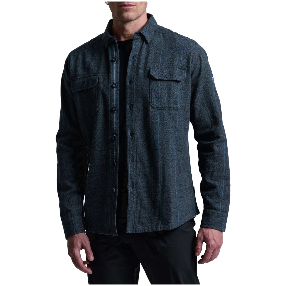 Kuhl Deviatr Shirt-Jac Flannel Blue Lagoon Men's Size S 7516-BLGO-M-S