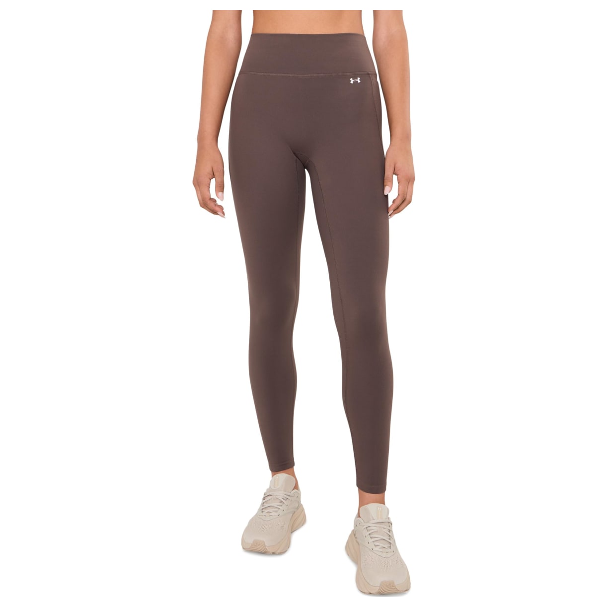 Under Armour Women's Motion Peppercorn/White 7/8ths Leggings 6013784-20000 - Main Image