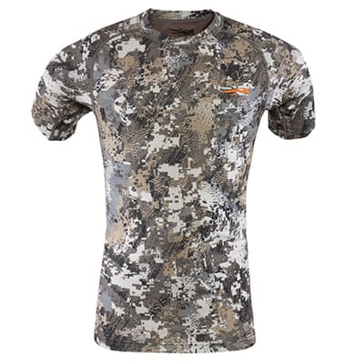 Sitka Core Lt Wt Crew - SS Optifade Elevated II Medium|10034-EV-M