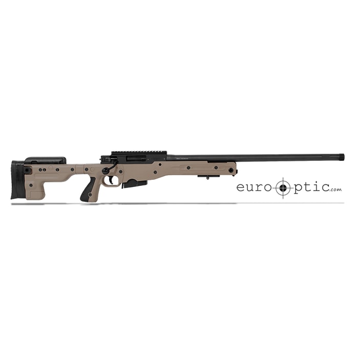 Accuracy International AT Pale Brown Rifle 6.5 Creedmoor 24" Threaded 5/8"-24 Fixed Stock