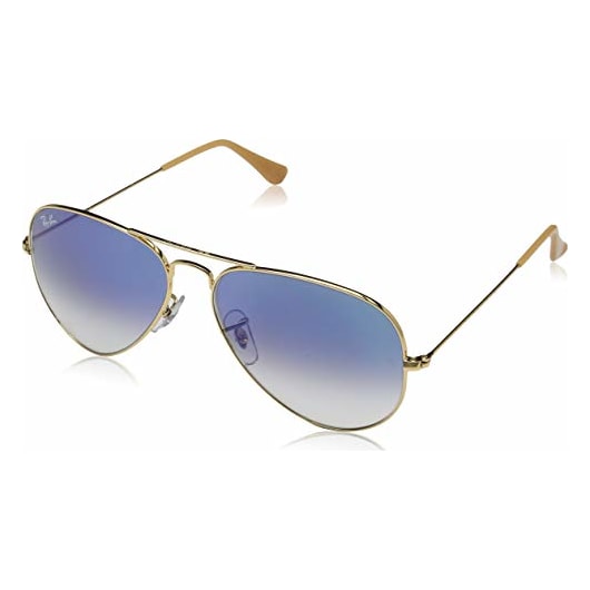 Ray-Ban Aviator Large Metal Silver Clear Gradient Blue 0RB3025-0033F58