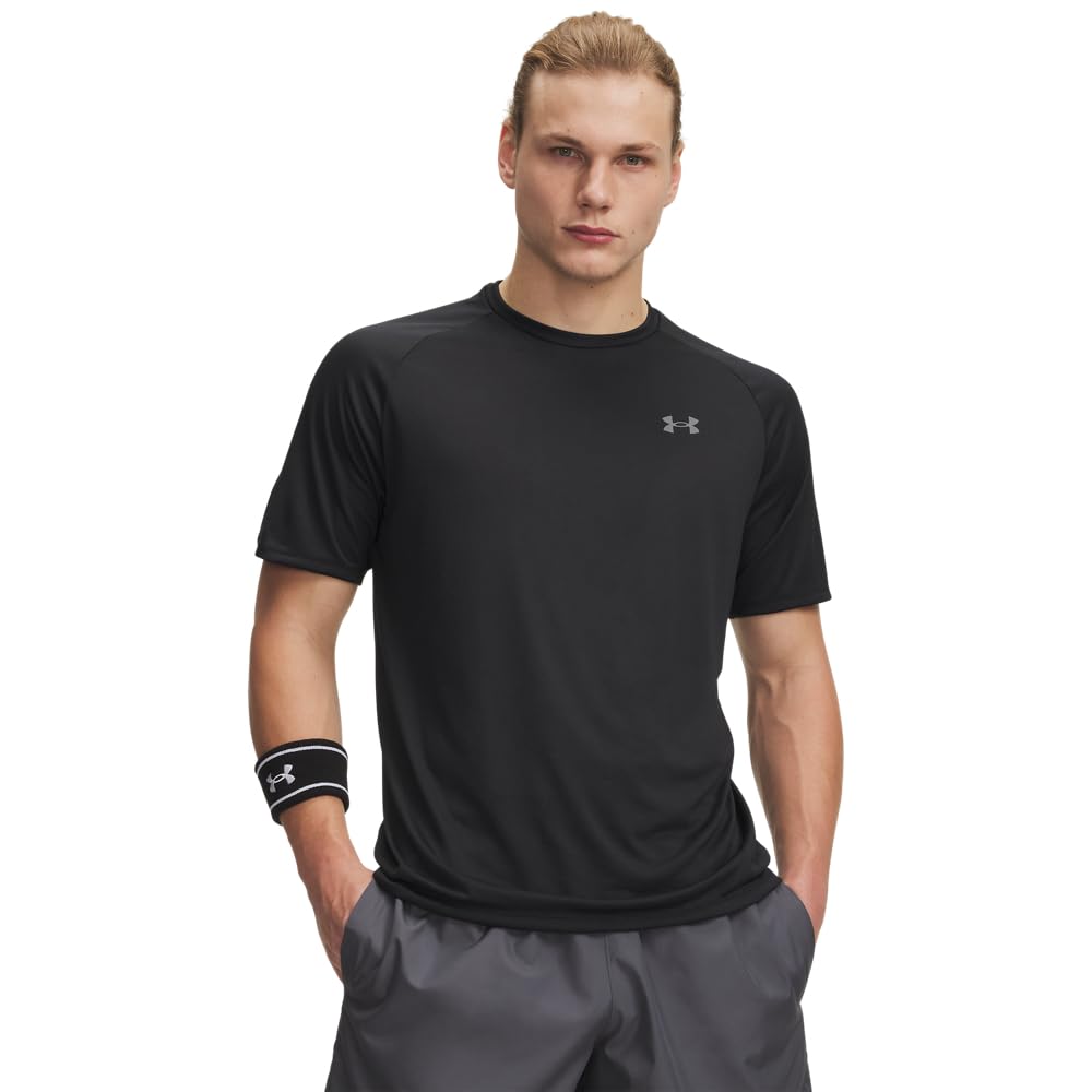 Under Armour Men's Tech 2.0 Shortsleeve Black/Graphite Shirt 1326413-00100 - Main Image