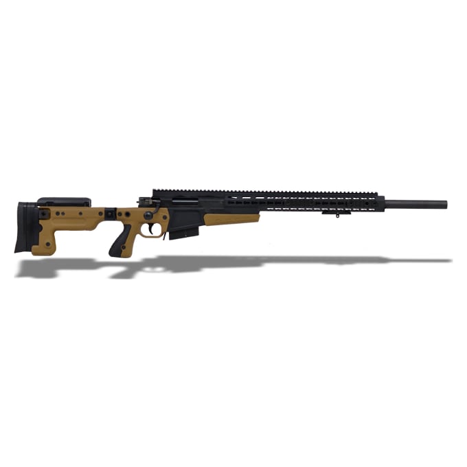 AI AX .260 RH 24" 5R Plain Barrel, No Brake, 20moa, Folder, Dark Earth, Pistol Grip, Flush Cups, Tar