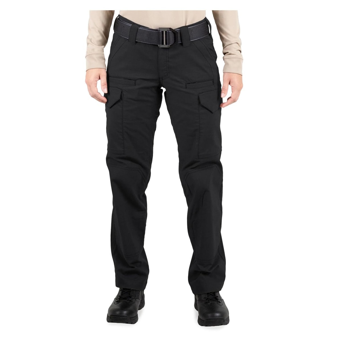 First Tactical Women's V2 Tactical Pants 2-Way Stretch Water Resistant Double-Dyed Black 124011-019 - Main Image