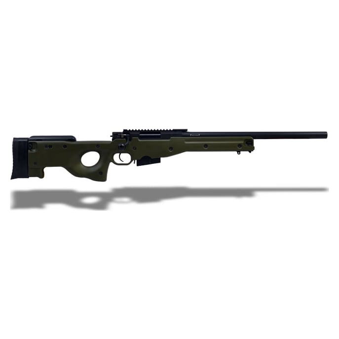 Accuracy International AW .308 20' Plain bbl, No Brake, Pic Rail, Fixed Stock, Green