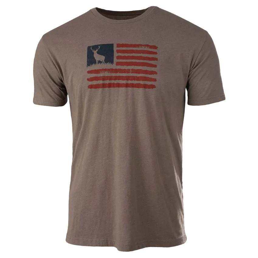 Pnuma Outdoors United We Stand Tee, Gray Color XL LS-TS-UH-XL