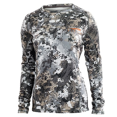Sitka Women''''s Core Mid Wt Crew LS Optifade Elevated II XX Large 10047-EV-XXL