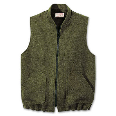 Filson SM Green Mackinaw Wool Vest Liner FIL-10033-FG