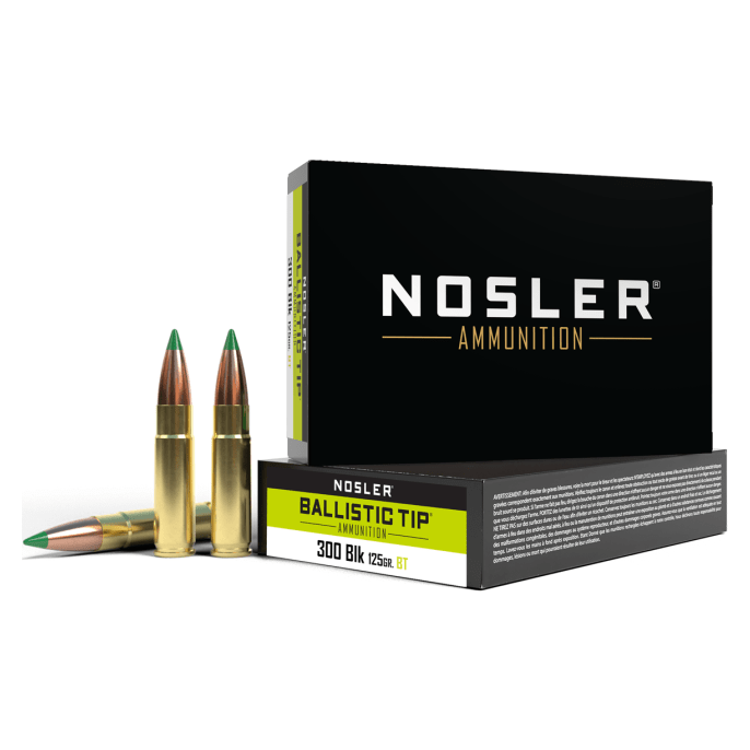 Nosler BT Varmint BTA - 300 Blackout 125g BT SP (20ct) Ammunition 61032