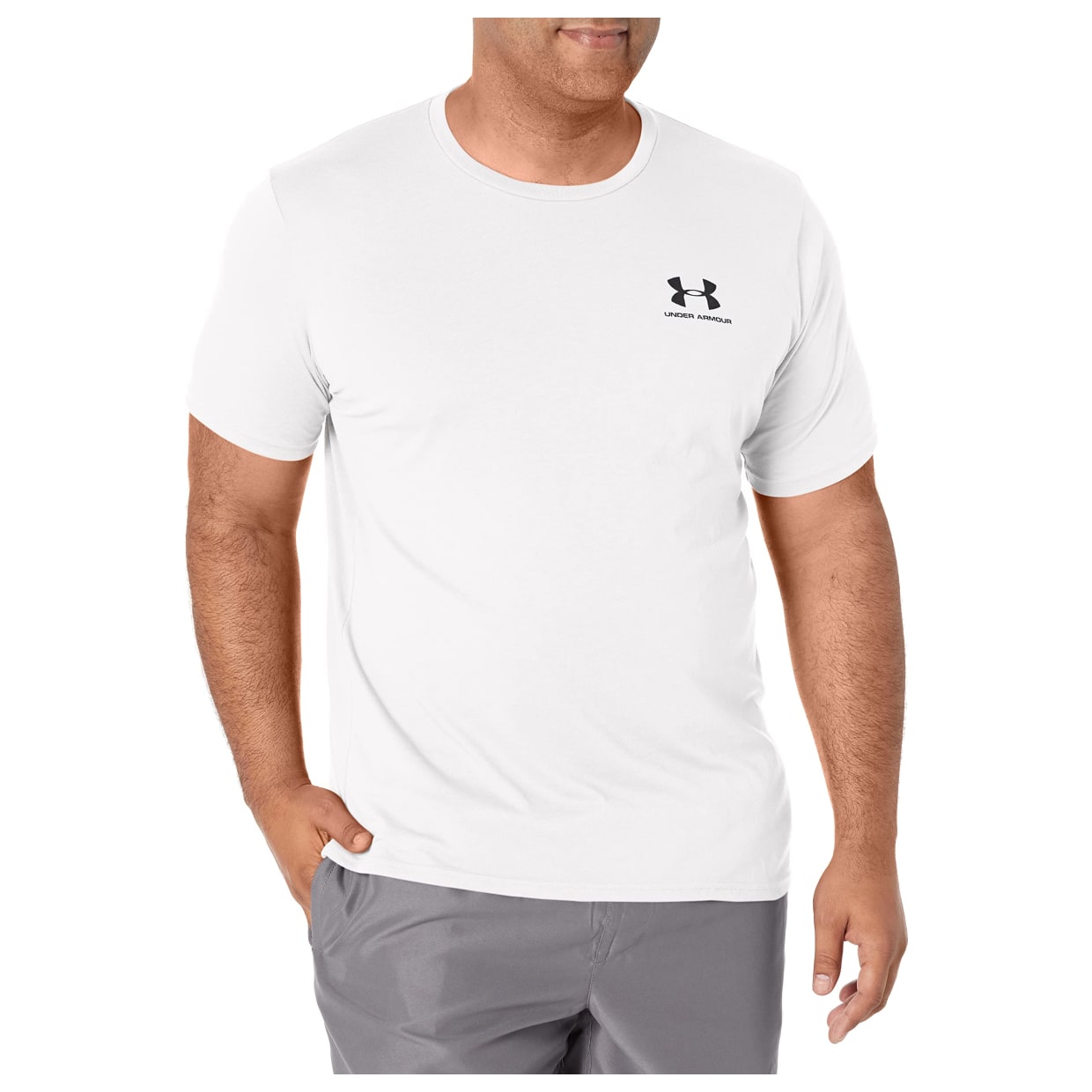 Under Armour Men's Graphic SportStyle Shortsleeve White/Black Shirt 1326799-10000 - Main Image