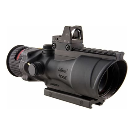Trijicon TA648RMR-308 ACOG 6x48 Machine Gun Optic Dual Illum Red Chevron 308 Ballistic Reticle, 8.0M - Trijicon ACOG