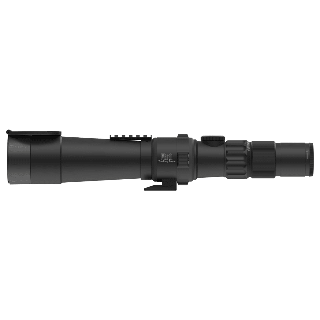 March-X Tracking Scope FFP 6-60x56 FML-WBR Reticle 4Level Illum MIL Spotting Scope w/Accessory Rail & Eyepiece Extension Ring DT60HV56FRI-AR-FML-WBR