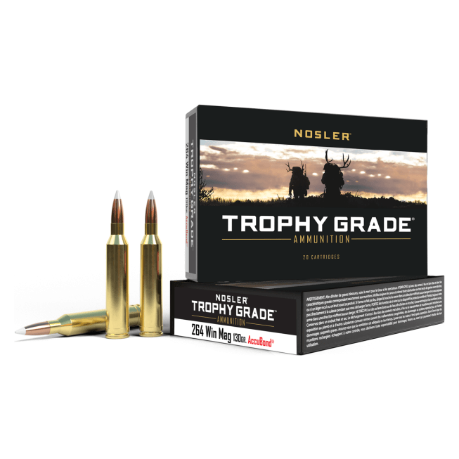 Nosler Trophy Grade TGA - 264 Win Mag 130g AB SP (20ct) Ammunition 60019