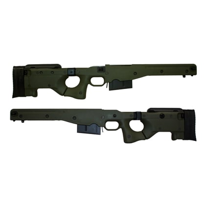 AICS Chassis System 2.0 Green 300 Win Mag Left Hand Folding Stock - Long Action