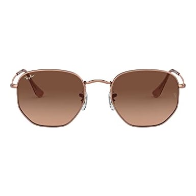 Ray-Ban Hexagonal Copper Pink Gradient Brown 0RB3548N-9069A548