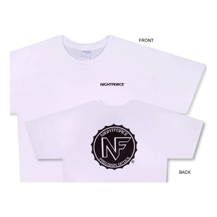 Nightforce White Tee Shirt Medium