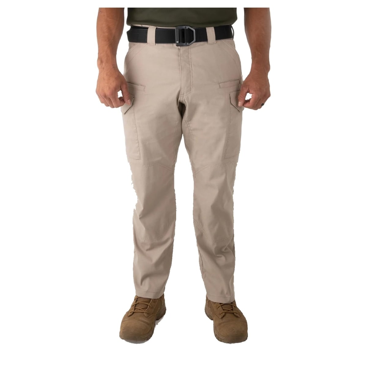 First Tactical Men's V2 Tactical Pants 2-Way Stretch Water Resistant Double-Dyed Khaki 114011-055 - Main Image