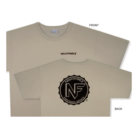 Nightforce Tan Tee Shirt Large