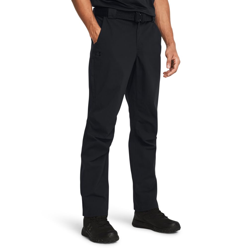 Under Armour Men's Tactical Black Enduro Elite Flat Front Pants 1386716-00100 - Main Image