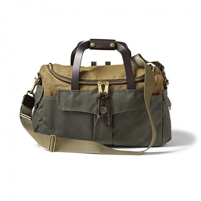 Filson Heritage Sportsman Bag TanOttrGrn FCO-021346 FIL-70073-TanOttrGrn-