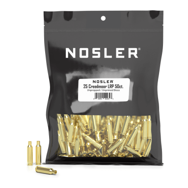 Nosler Brass - 25 Creedmoor LPP (50 ct) Bulk Brass Bag 10264